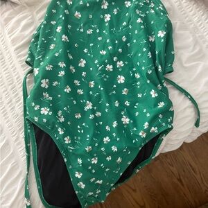 Jolyn Clothing Green Floral One Piece